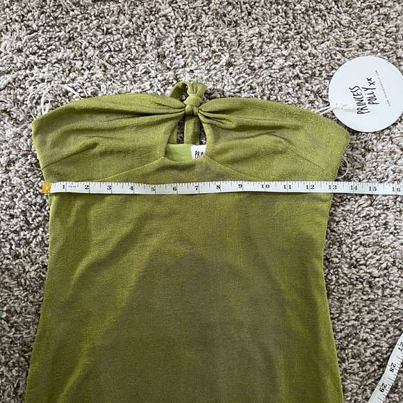 *NWT Princess Polly Sydnee Green Halter Mini Dress Size 6 - Picture 9 of 11